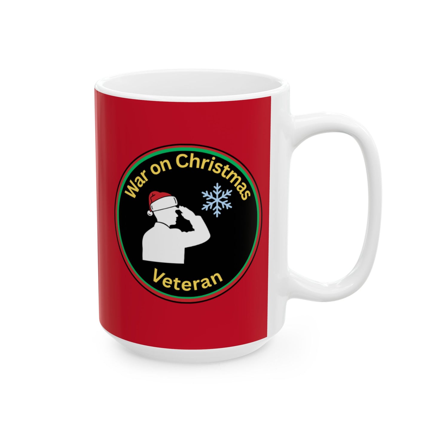 “War on Christmas Veteran” Parody Mug- Red