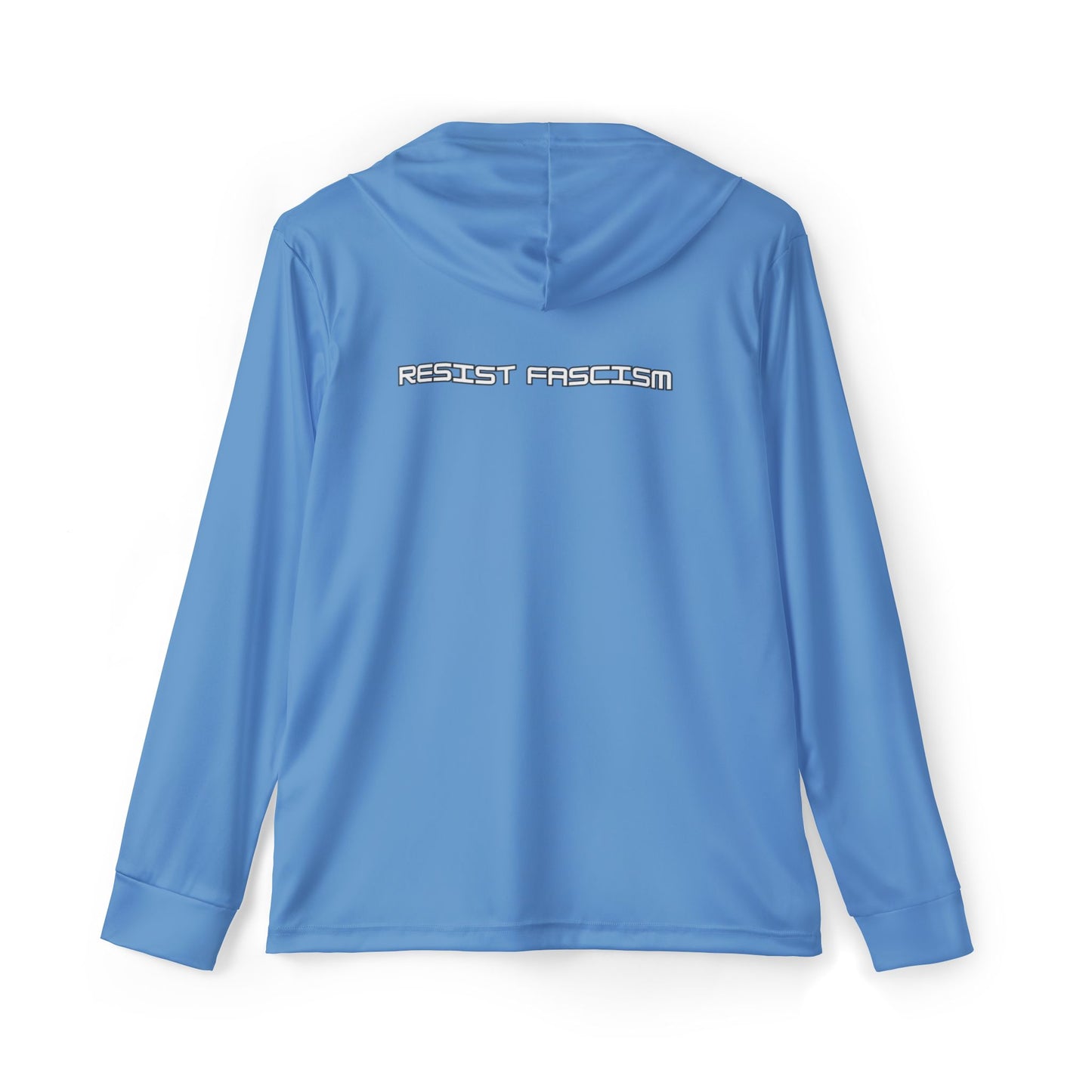 Pride "Candle" Performance Hoodie- Light Blue