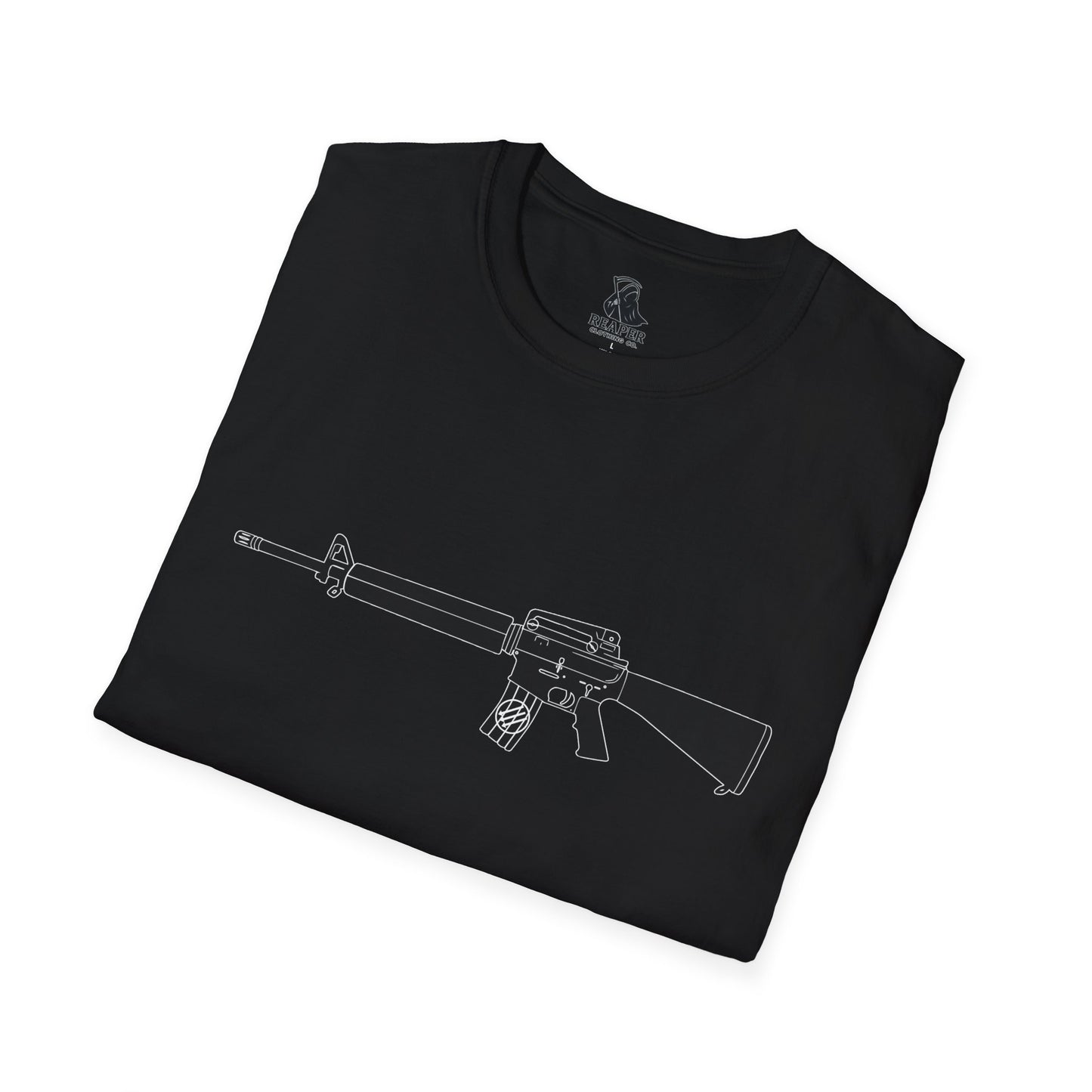 Unisex Antifascist Rifle T-shirt (Horizontal)