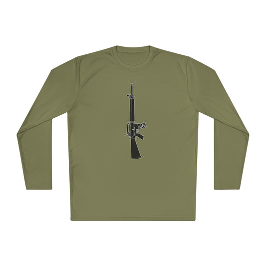 Unisex Antifascist Rifle Performance Long Sleeve Tee