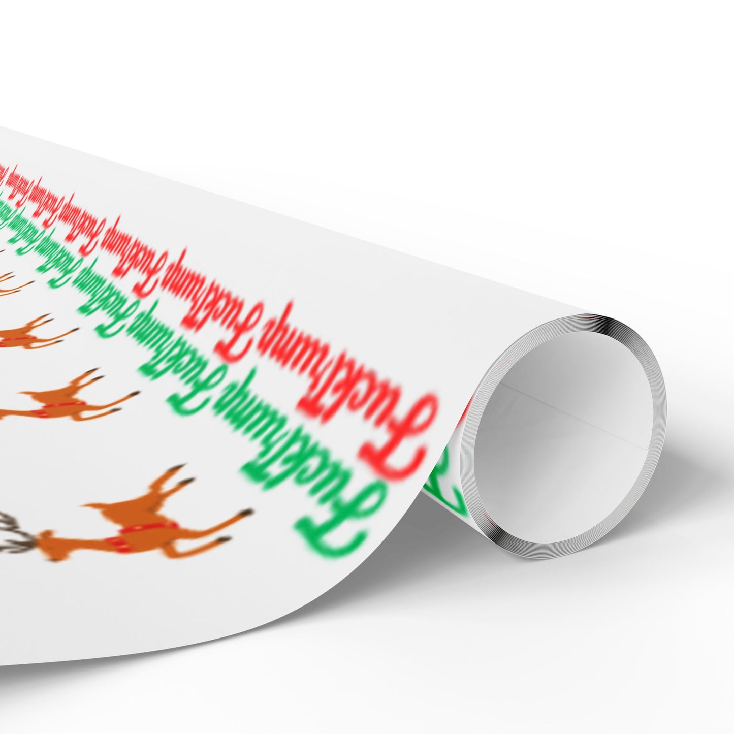 F**** Trump Christmas Holiday Pattern Wrapping Paper- White