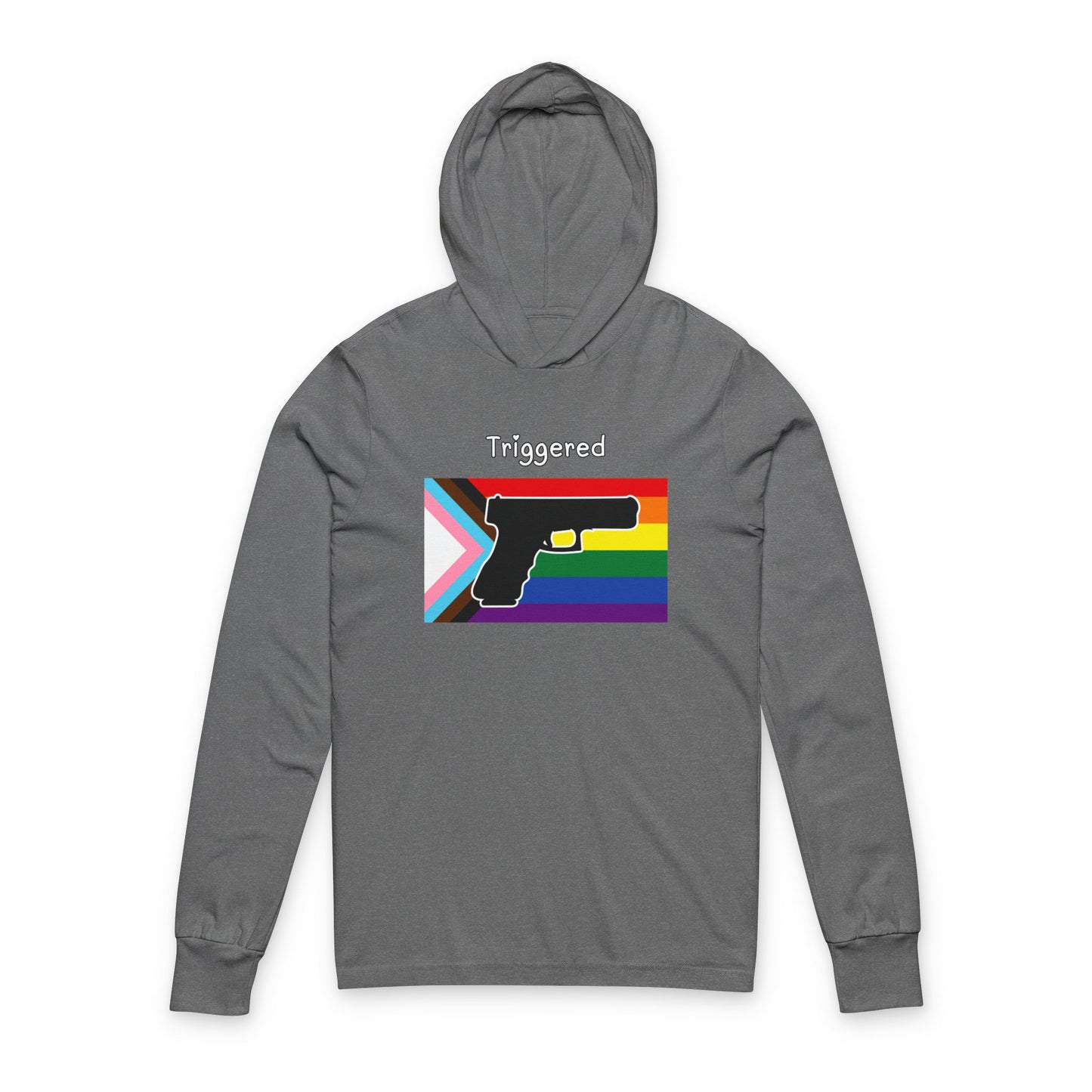 Unisex "Triggered" Pride Flag Hoodie