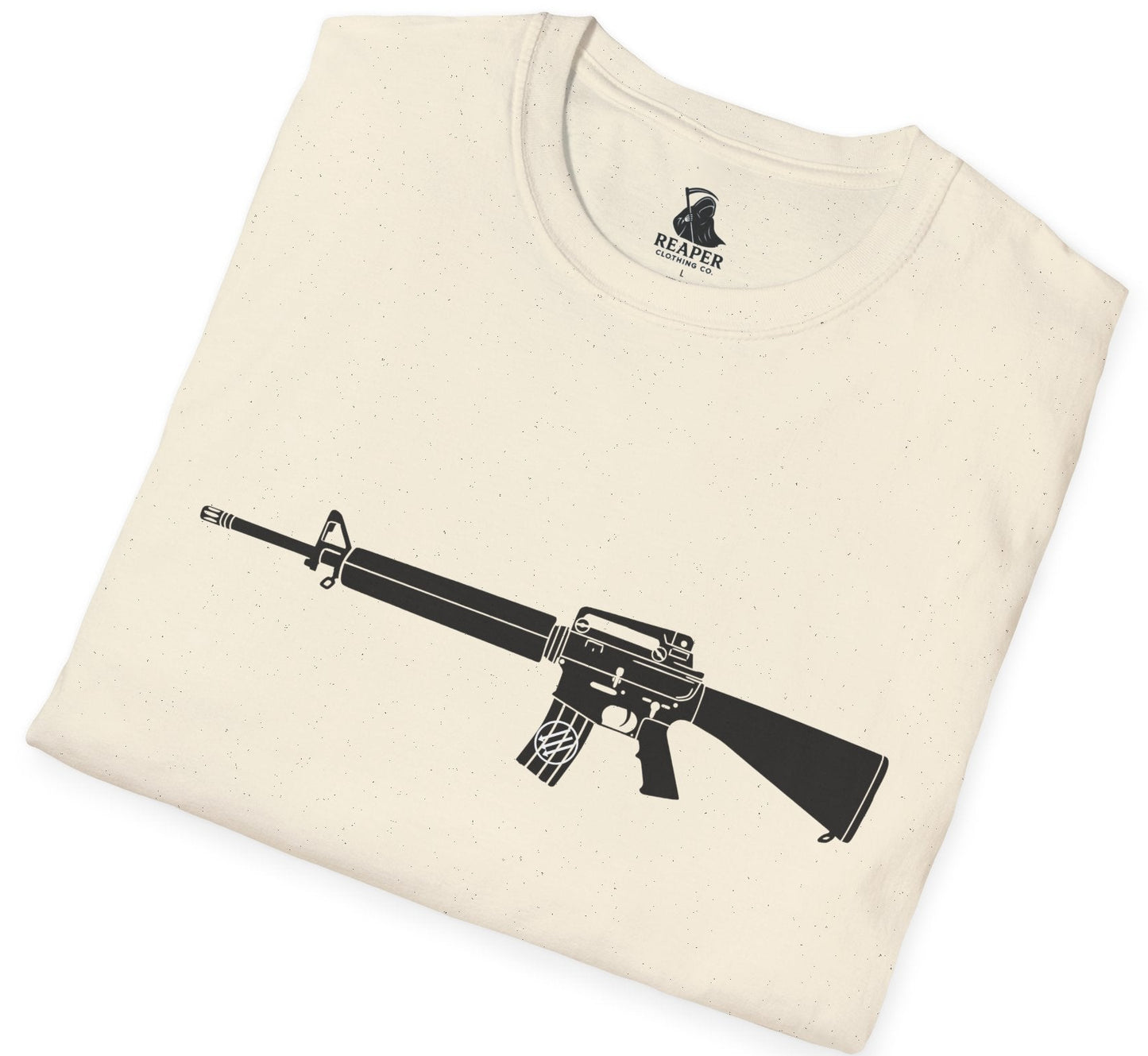 Unisex Antifascist Rifle T-shirt (Horizontal)