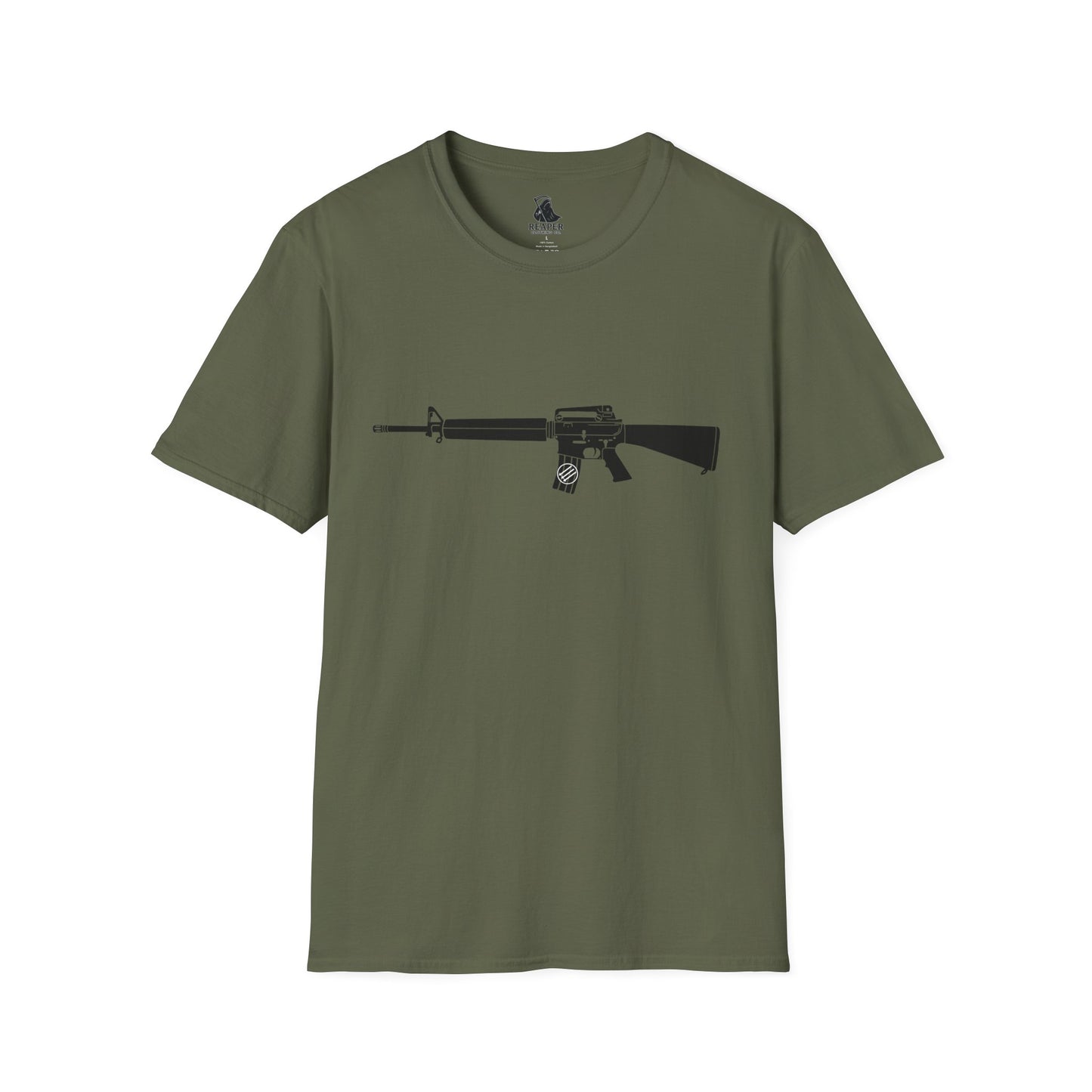 Unisex Antifascist Rifle T-shirt (Horizontal)