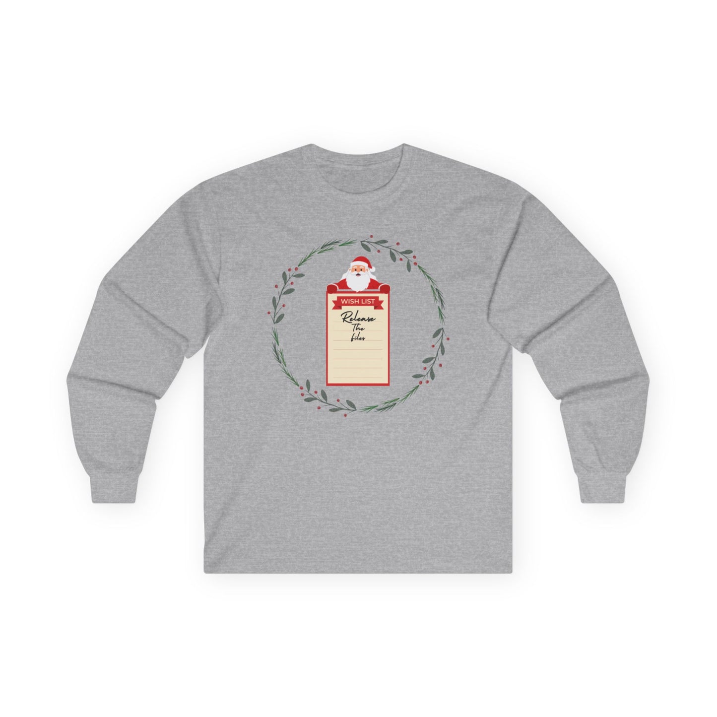 Release the Files Holiday Santa Long Sleeve Tee