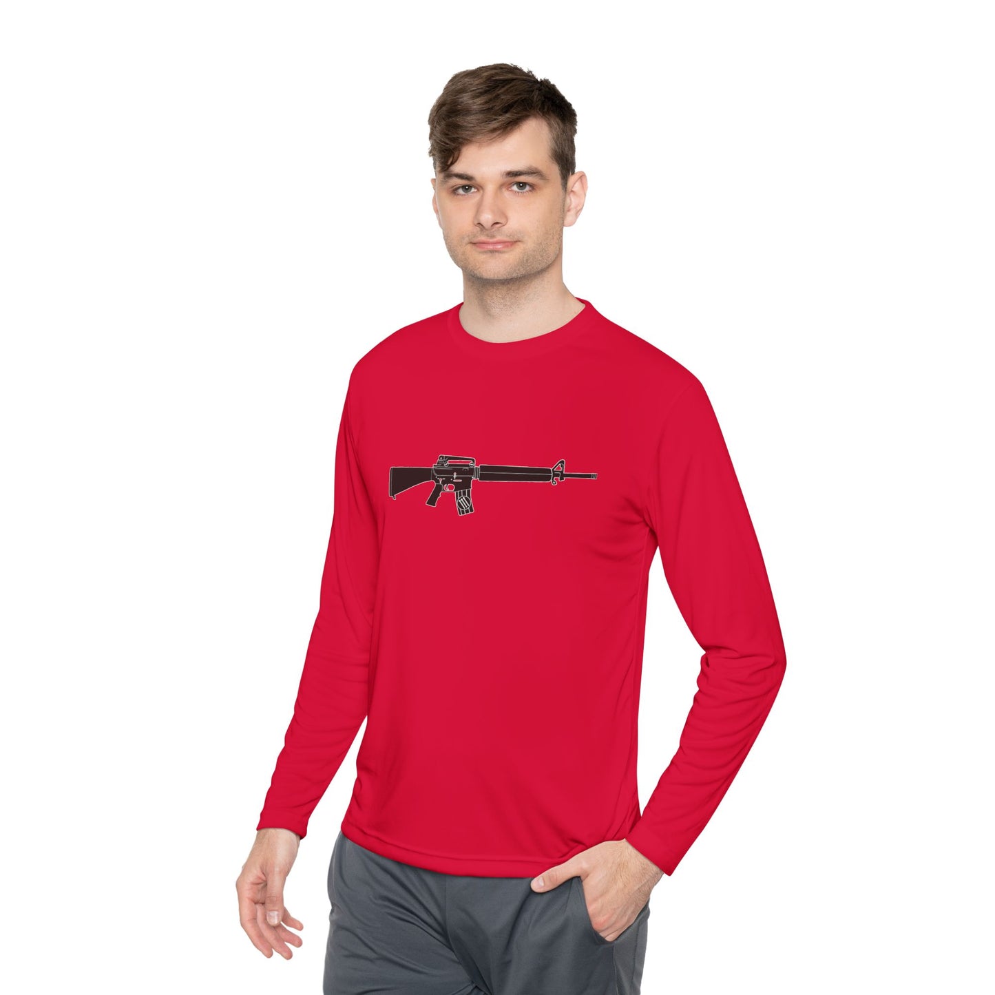 Antifascist Rifle Performance Long Sleeve Tee