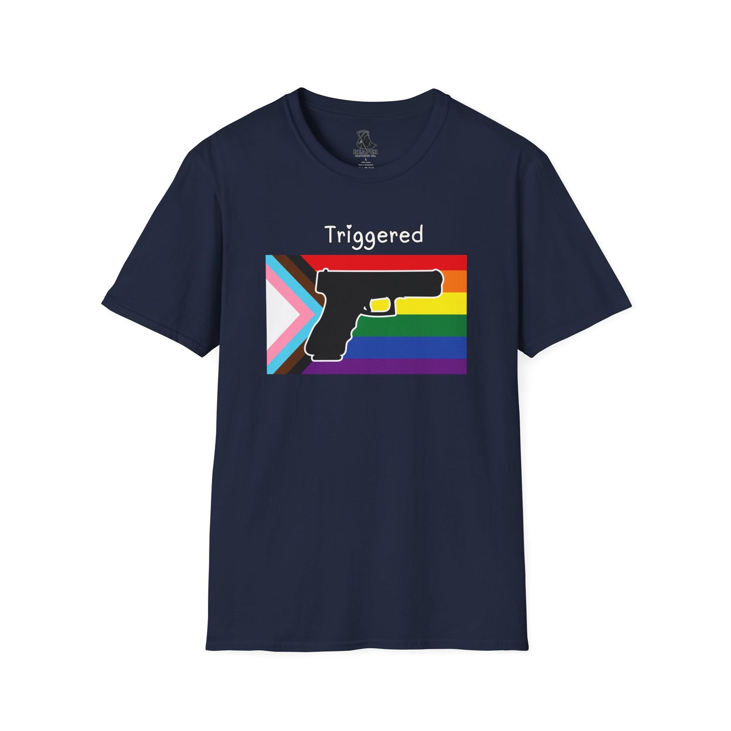 Unisex "Triggered" Pride Flag T-shirt