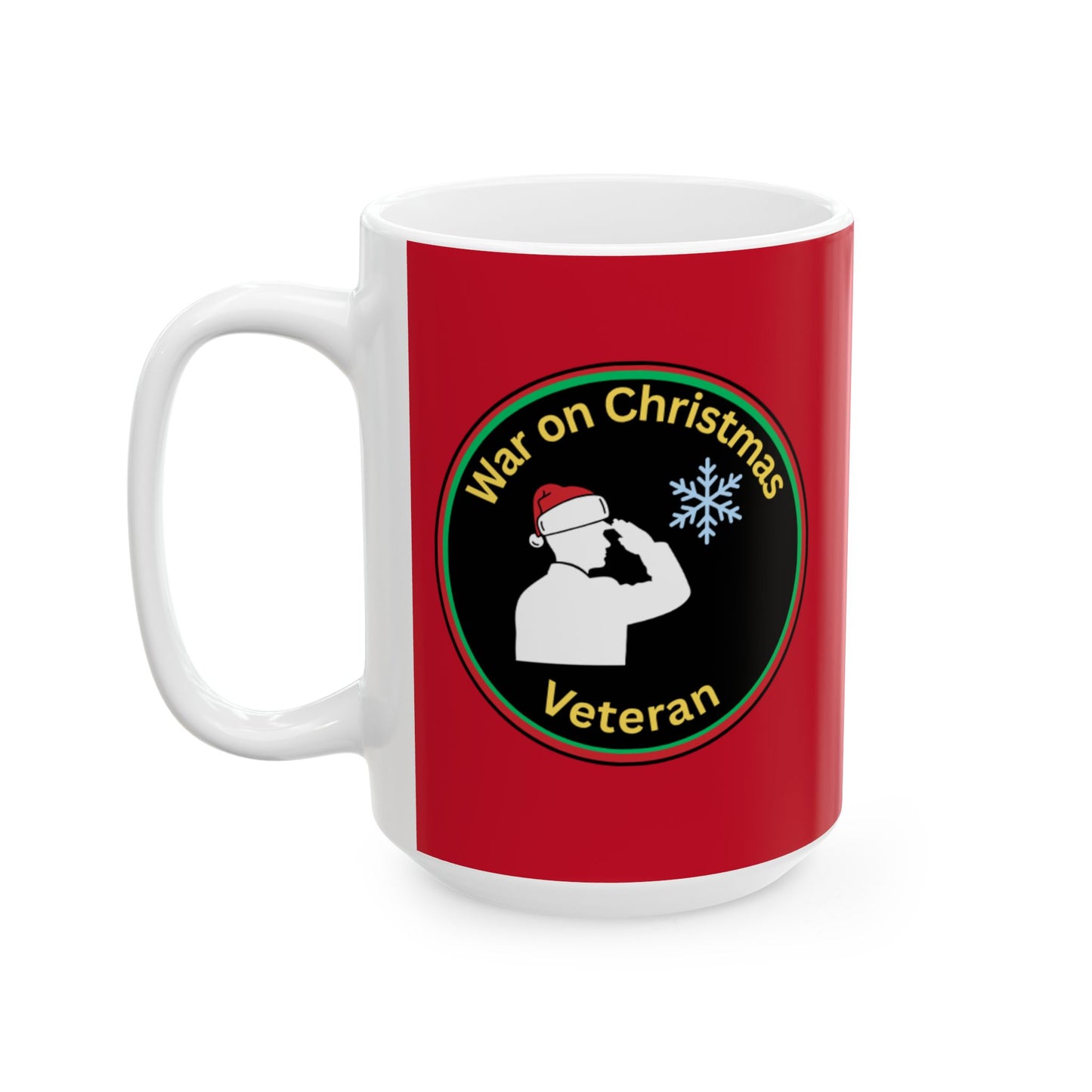 “War on Christmas Veteran” Parody Mug- Red