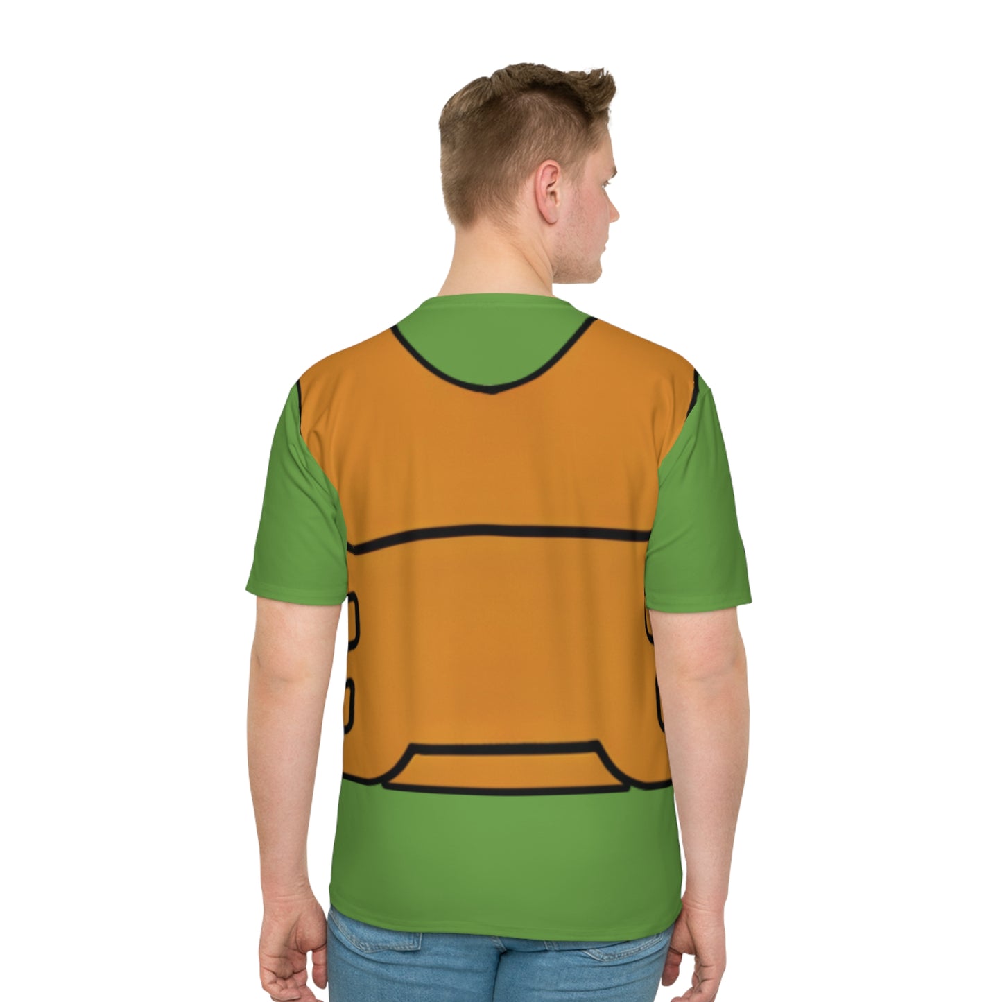 Unisex Tan Tactical Vest T-Shirt- Green