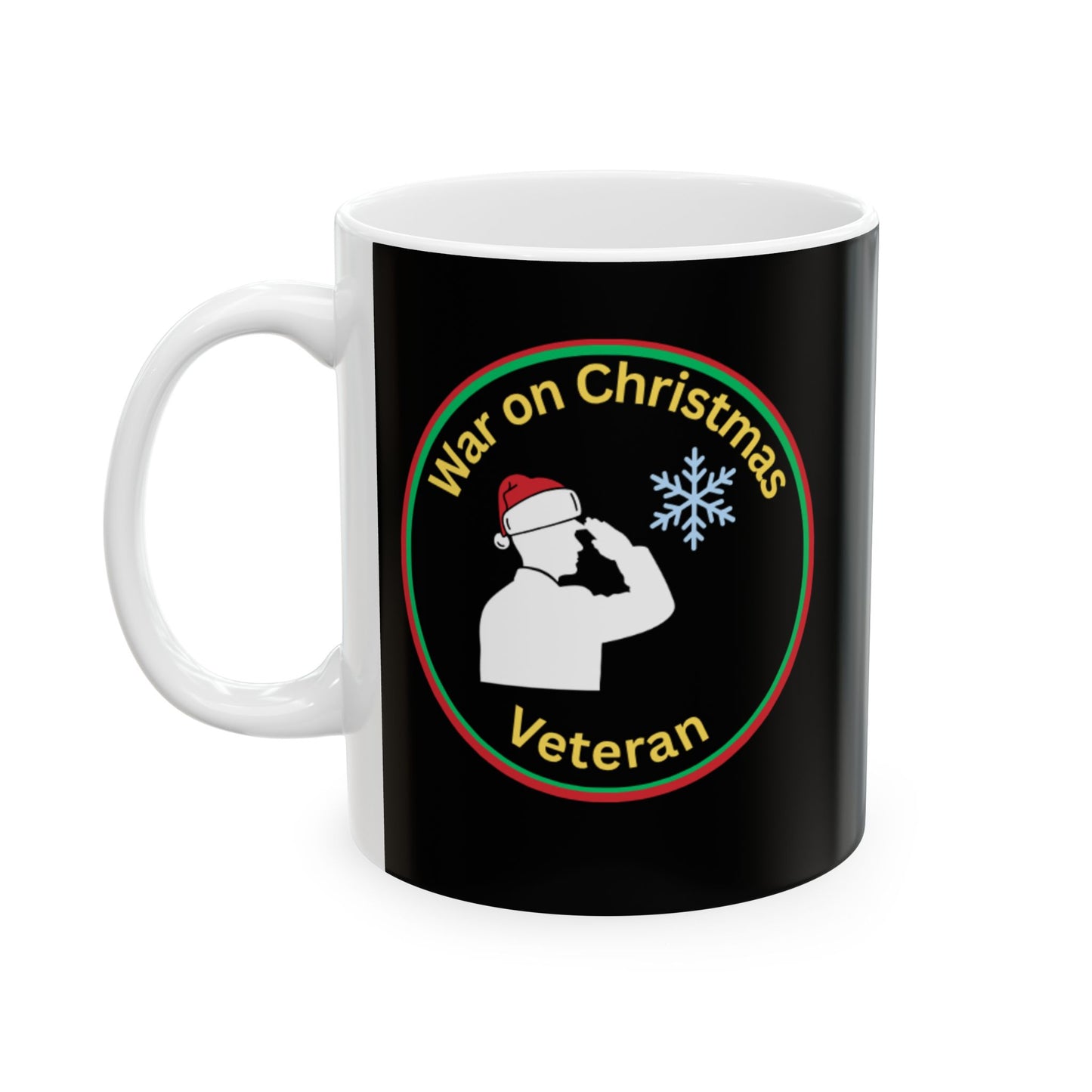 “War on Christmas Veteran” Parody Mug- Black