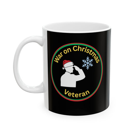 “War on Christmas Veteran” Parody Mug- Black