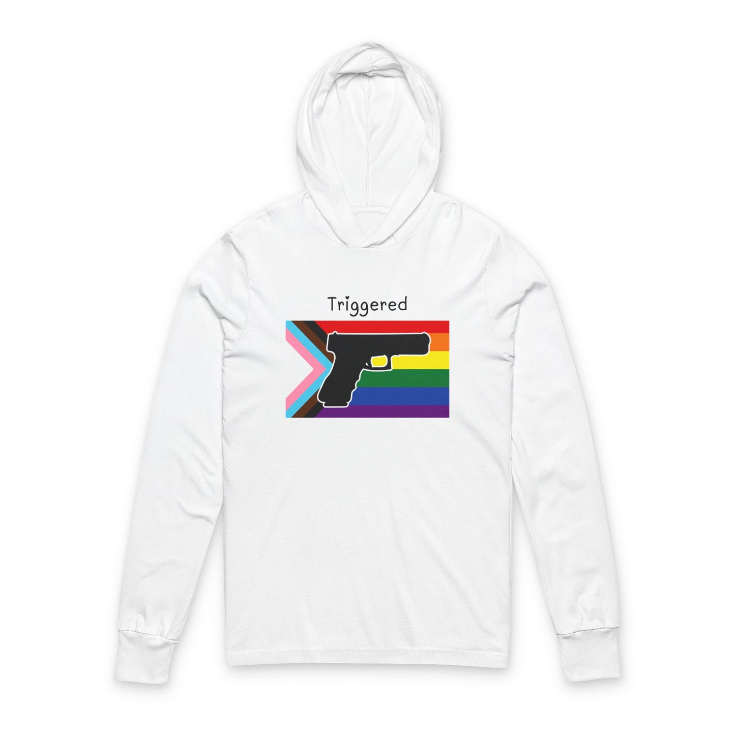 Unisex "Triggered" Pride Flag Hoodie