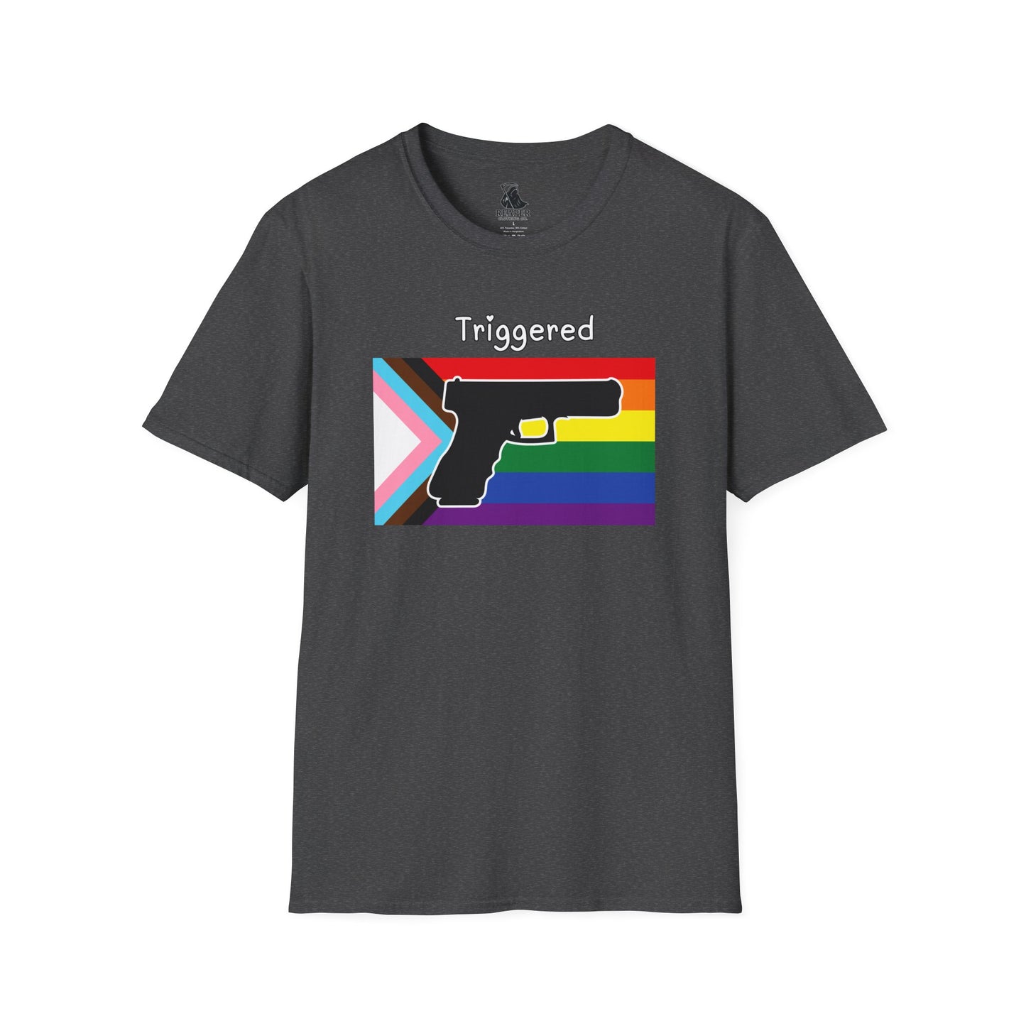Unisex "Triggered" Pride Flag T-shirt
