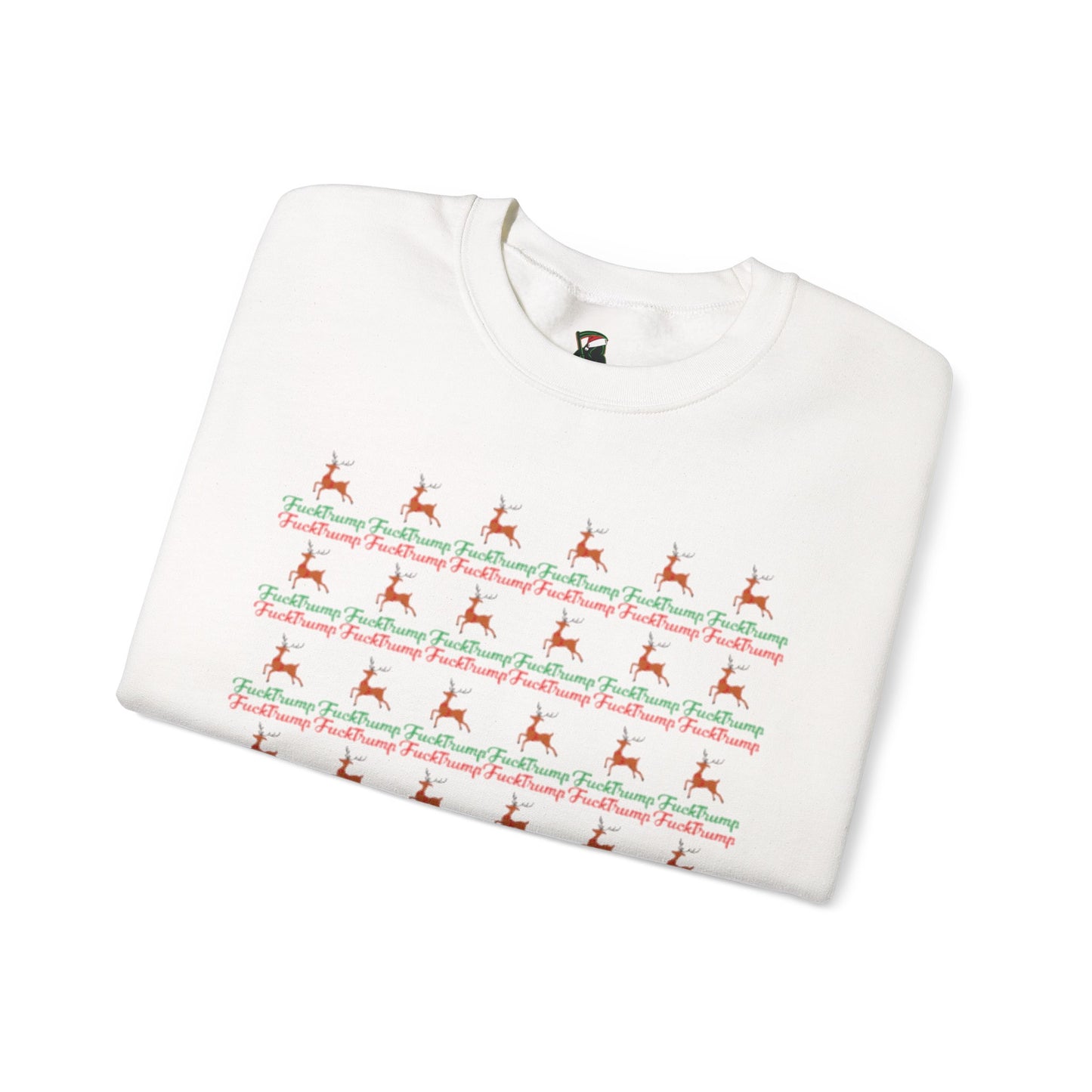 F*** Trump Pattern Christmas Holiday Sweatshirt