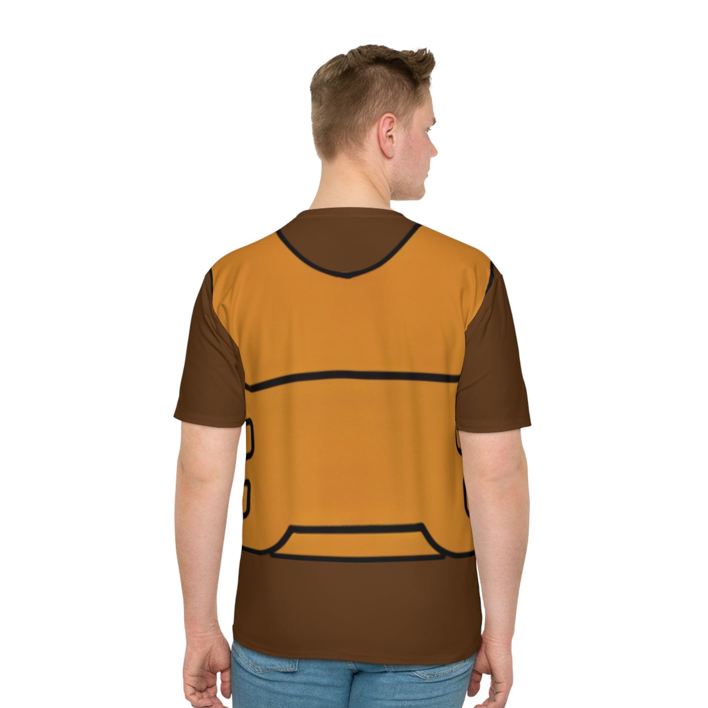 Unisex Tan Tactical Vest T-Shirt- Brown