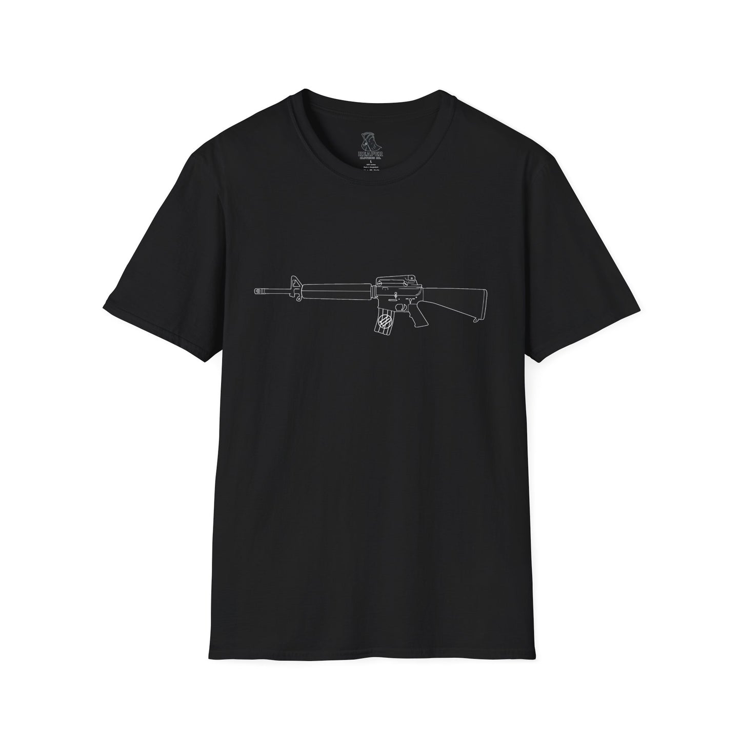 Unisex Antifascist Rifle T-shirt (Horizontal)