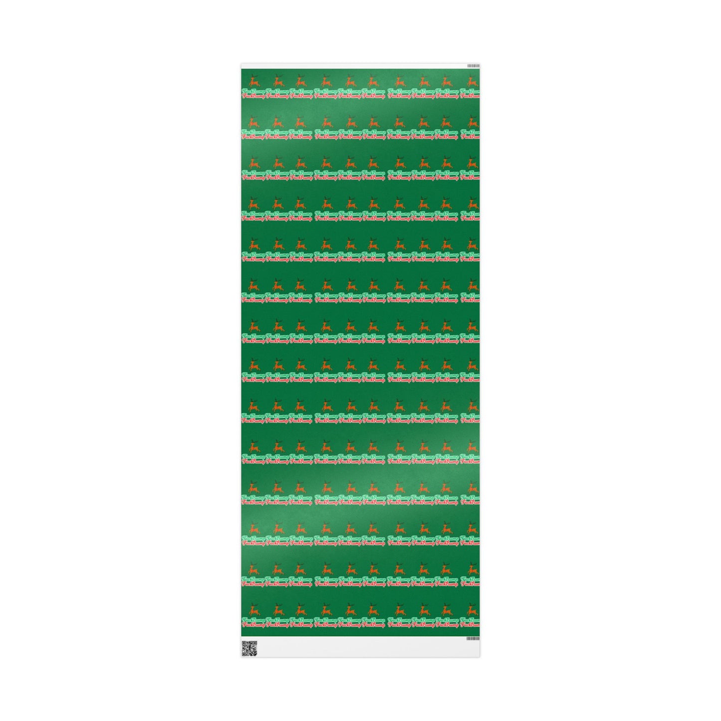 F**** Trump Christmas Holiday Pattern Wrapping Paper- Green