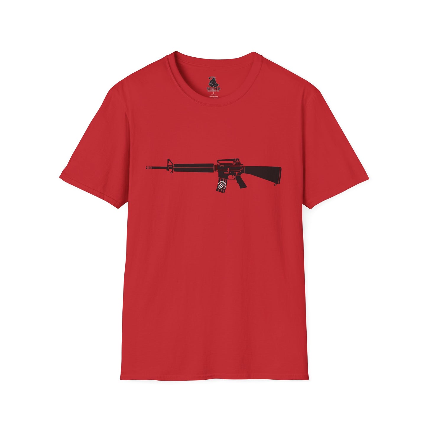 Unisex Antifascist Rifle T-shirt (Horizontal)