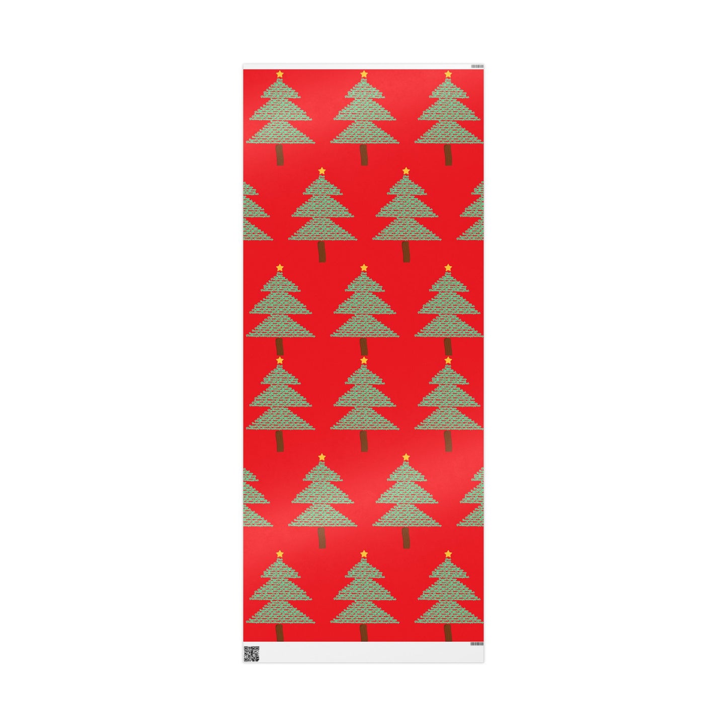 F*** Trump Christmas Tree Holiday Pattern Wrapping Paper- Red