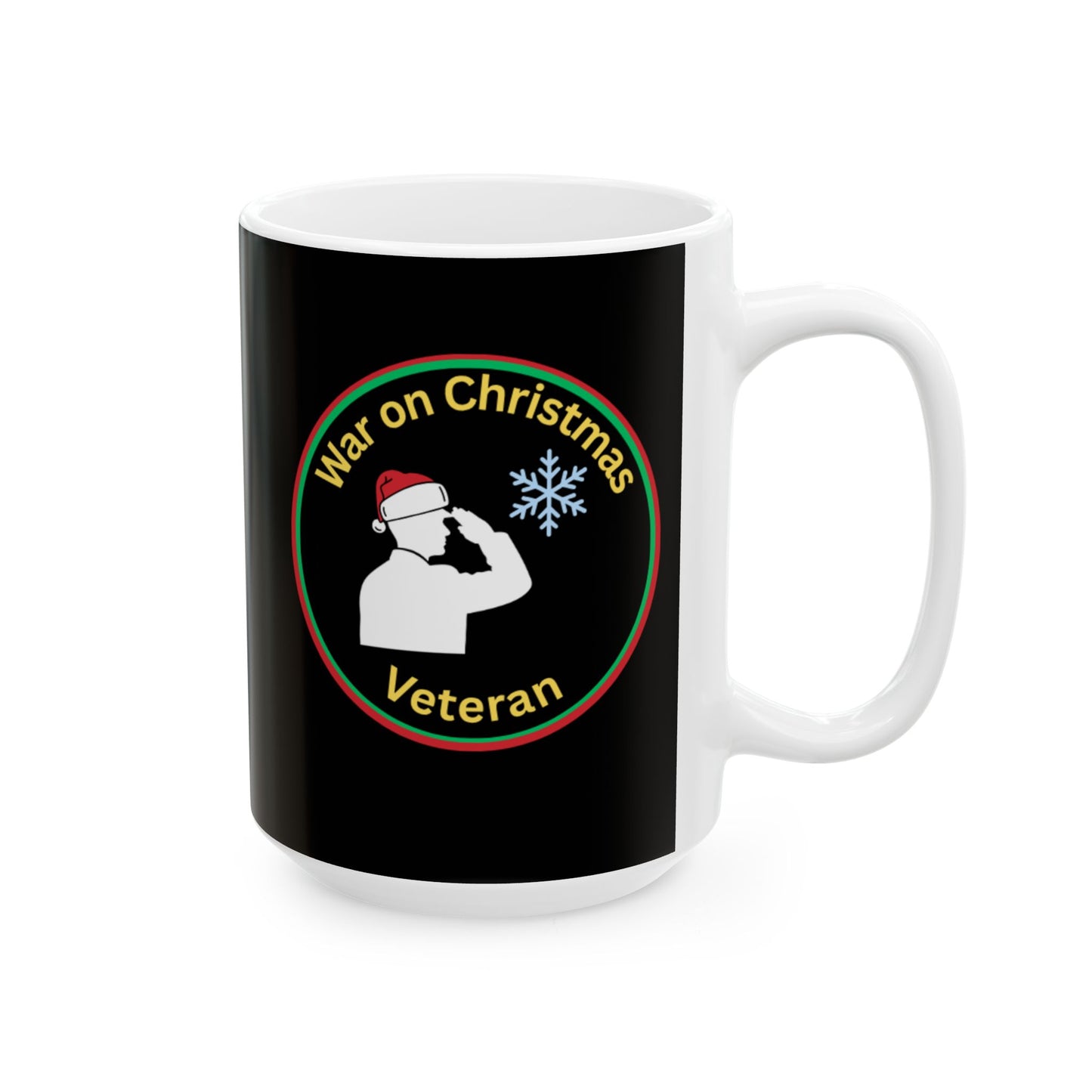 “War on Christmas Veteran” Parody Mug- Black
