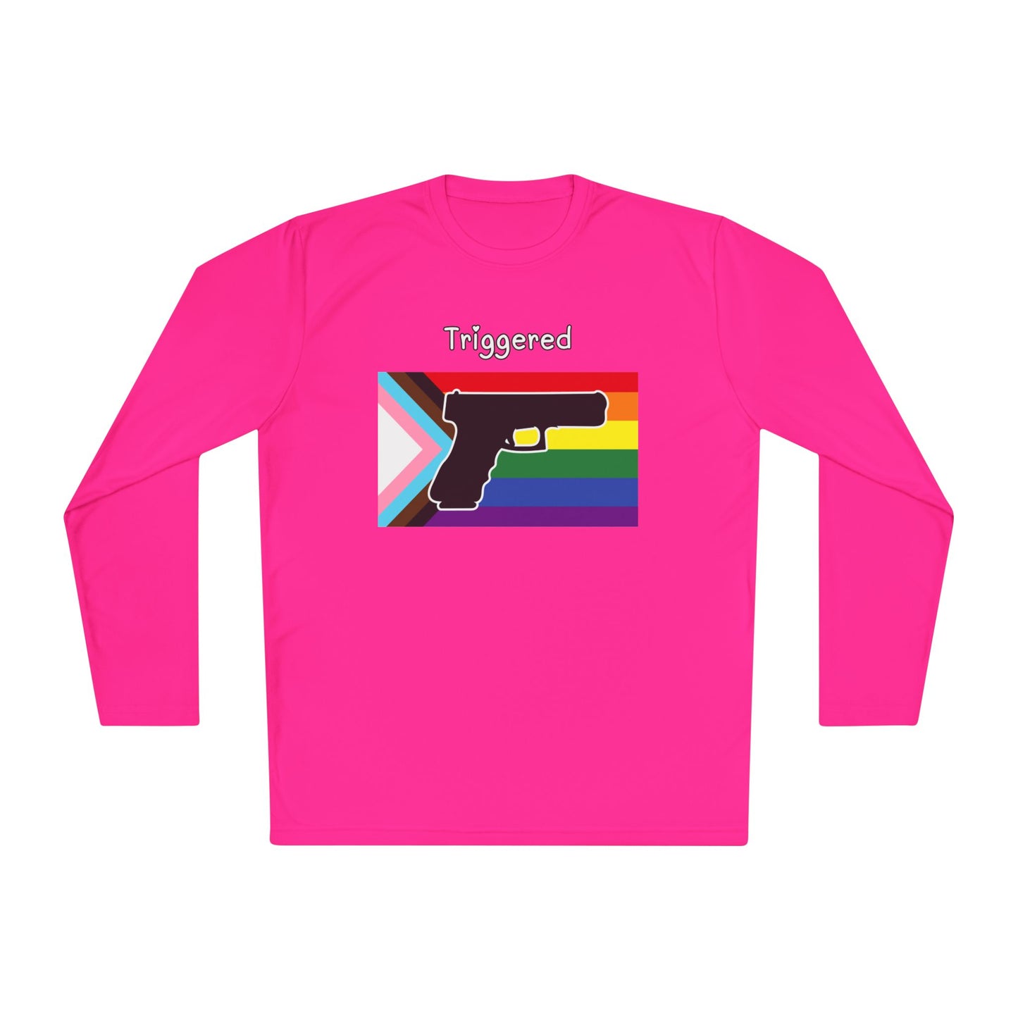 Unisex Pride "Triggered" Performance Long Sleeve Tee