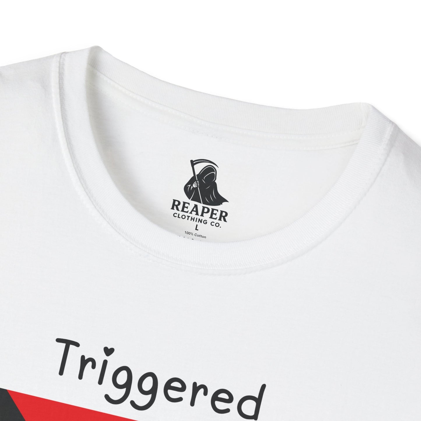Unisex "Triggered" Pride Flag T-shirt