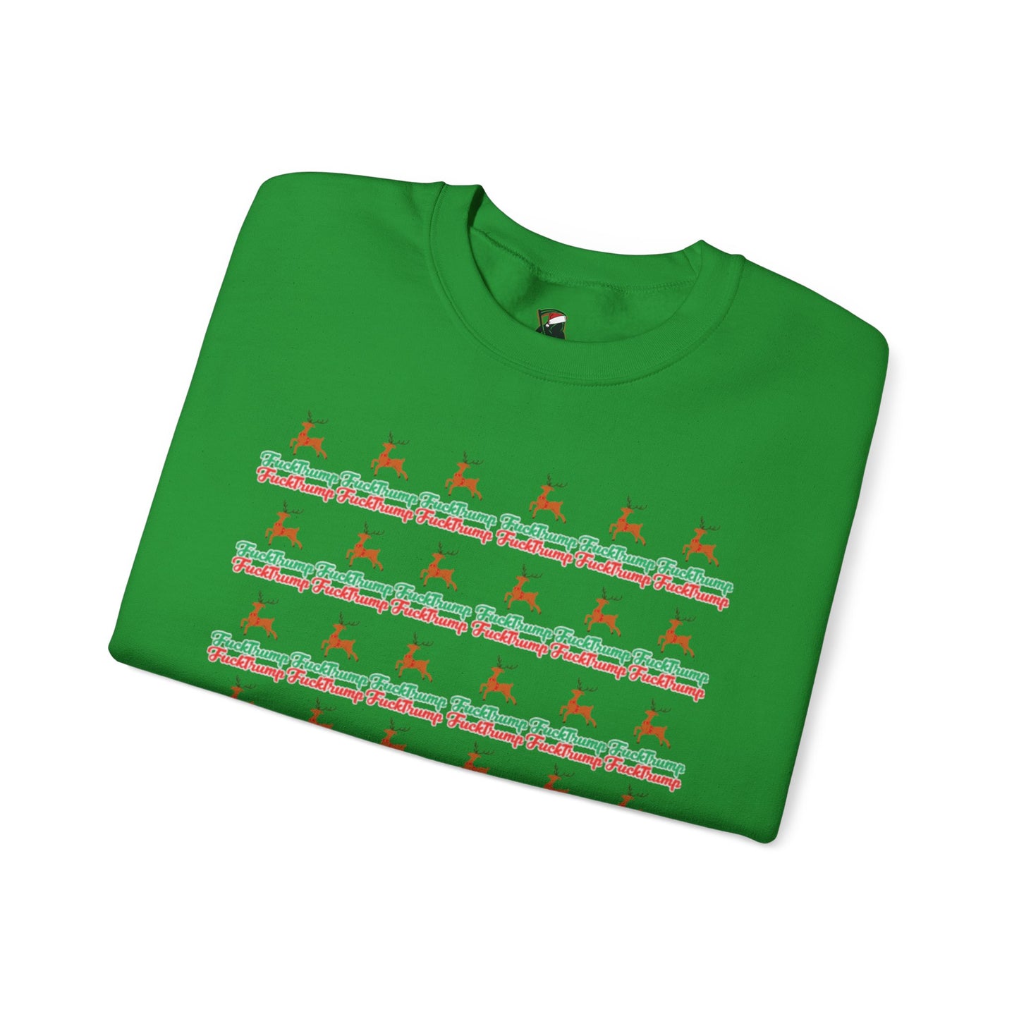 F*** Trump Pattern Christmas Holiday Sweatshirt