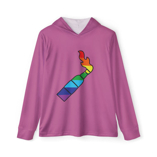 Pride "Candle" Performance Warmup Hoodie- Pink