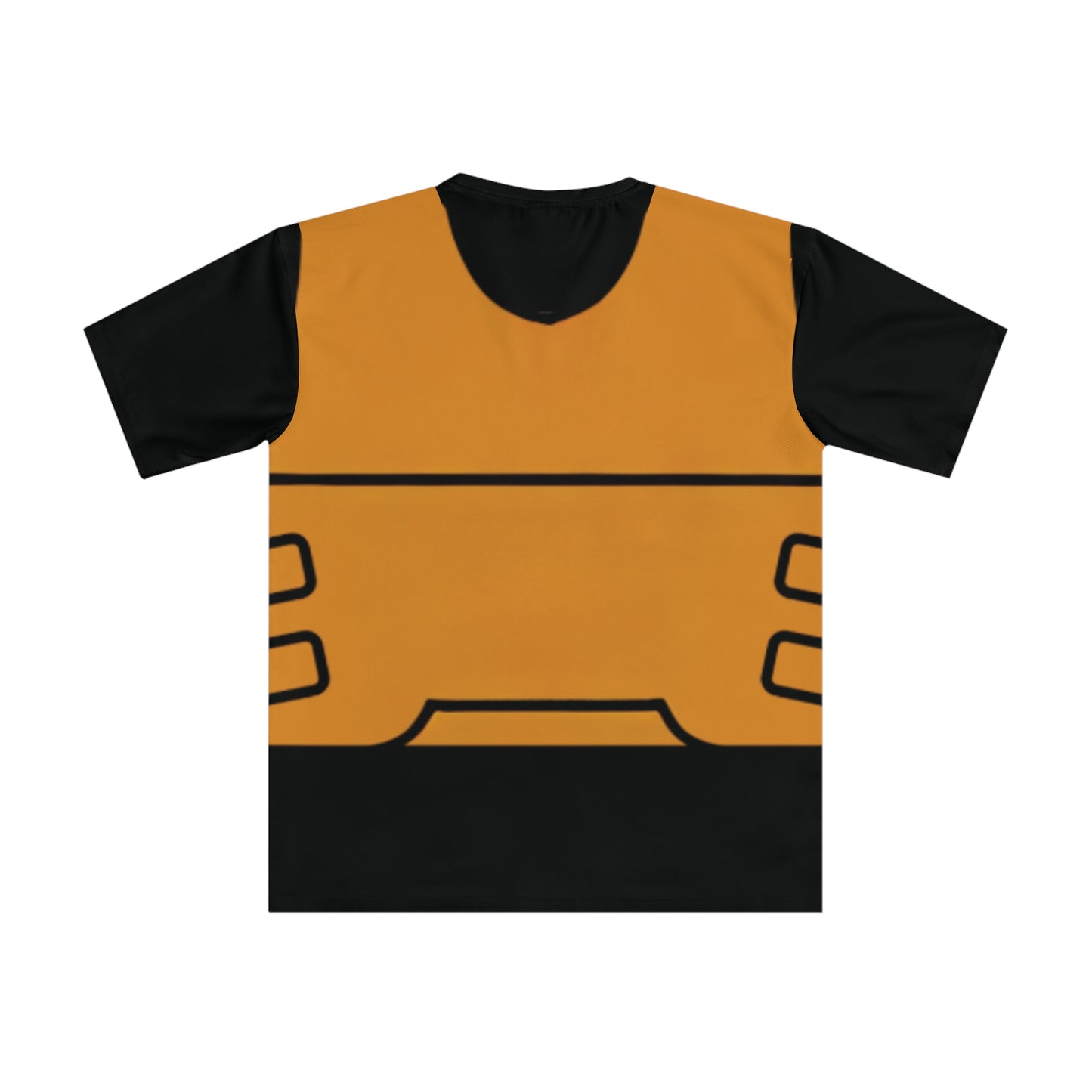 Unisex Tan Tactical Vest T-Shirt- Black