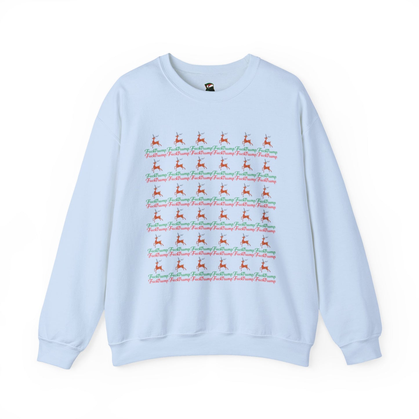 F*** Trump Pattern Christmas Holiday Sweatshirt