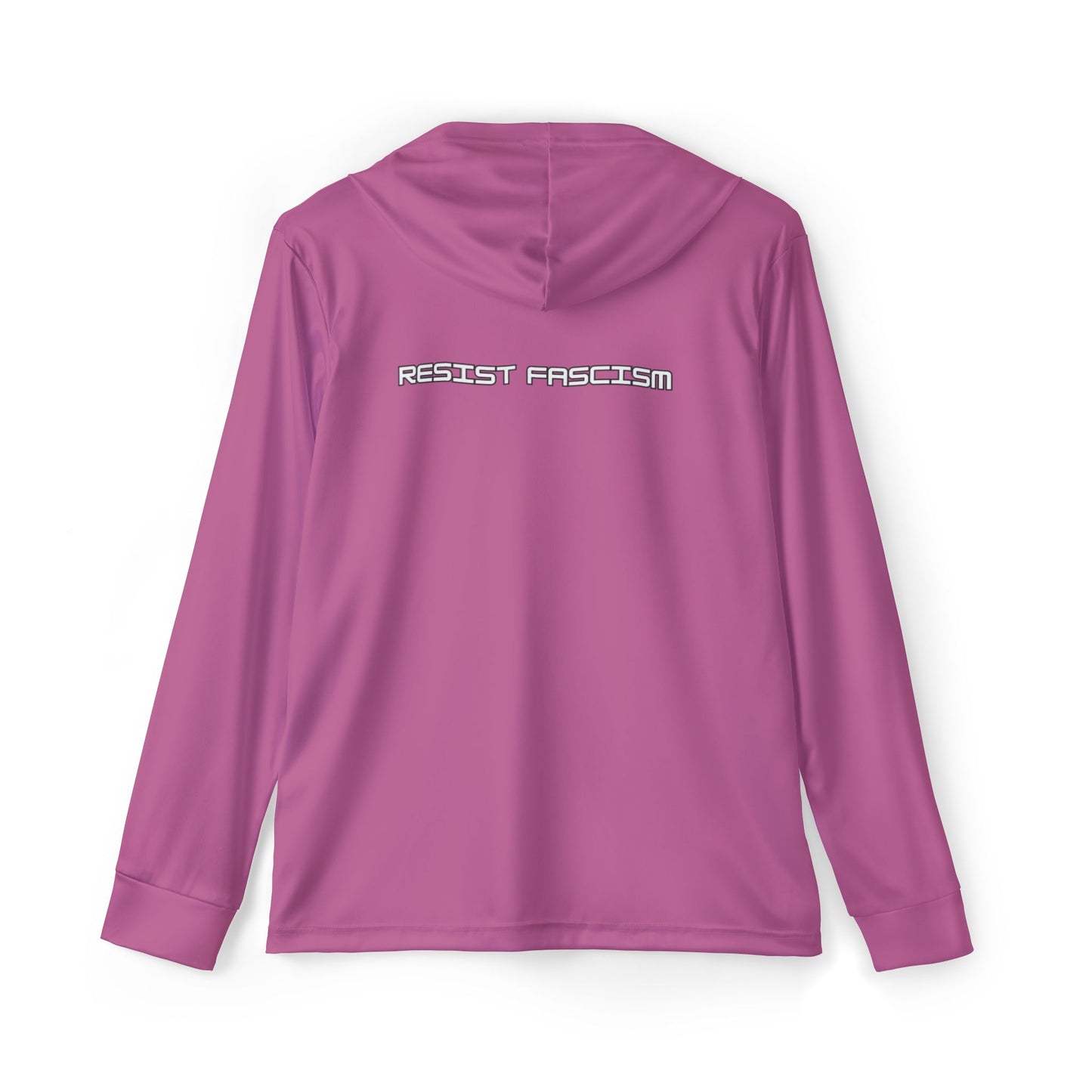 Unisex Antifascist Flag Performance Hoodie- Pink