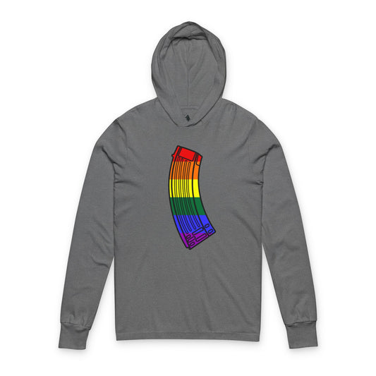 Unisex Pride Flag Rifle Magazine Hoodie