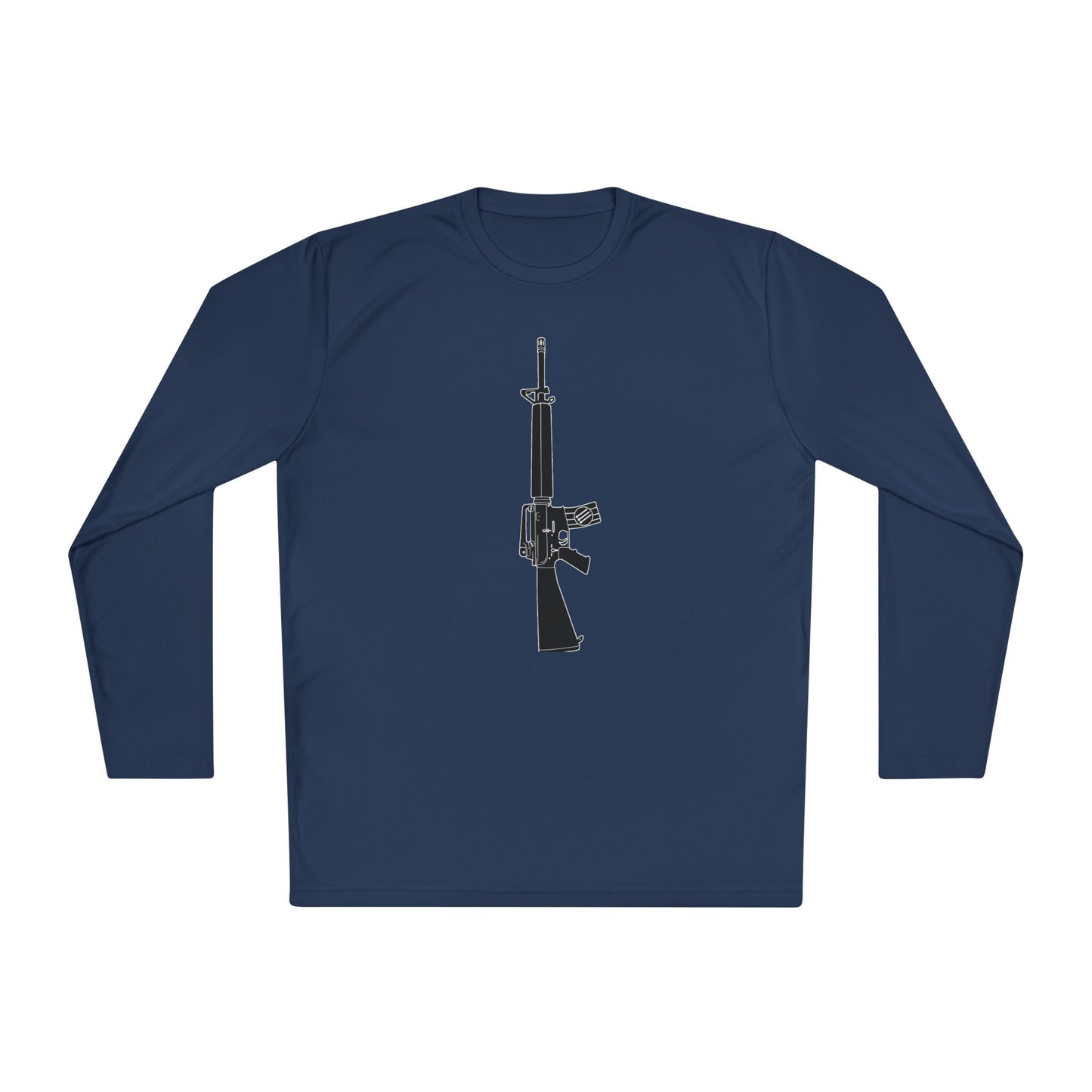 Unisex Antifascist Rifle Performance Long Sleeve Tee