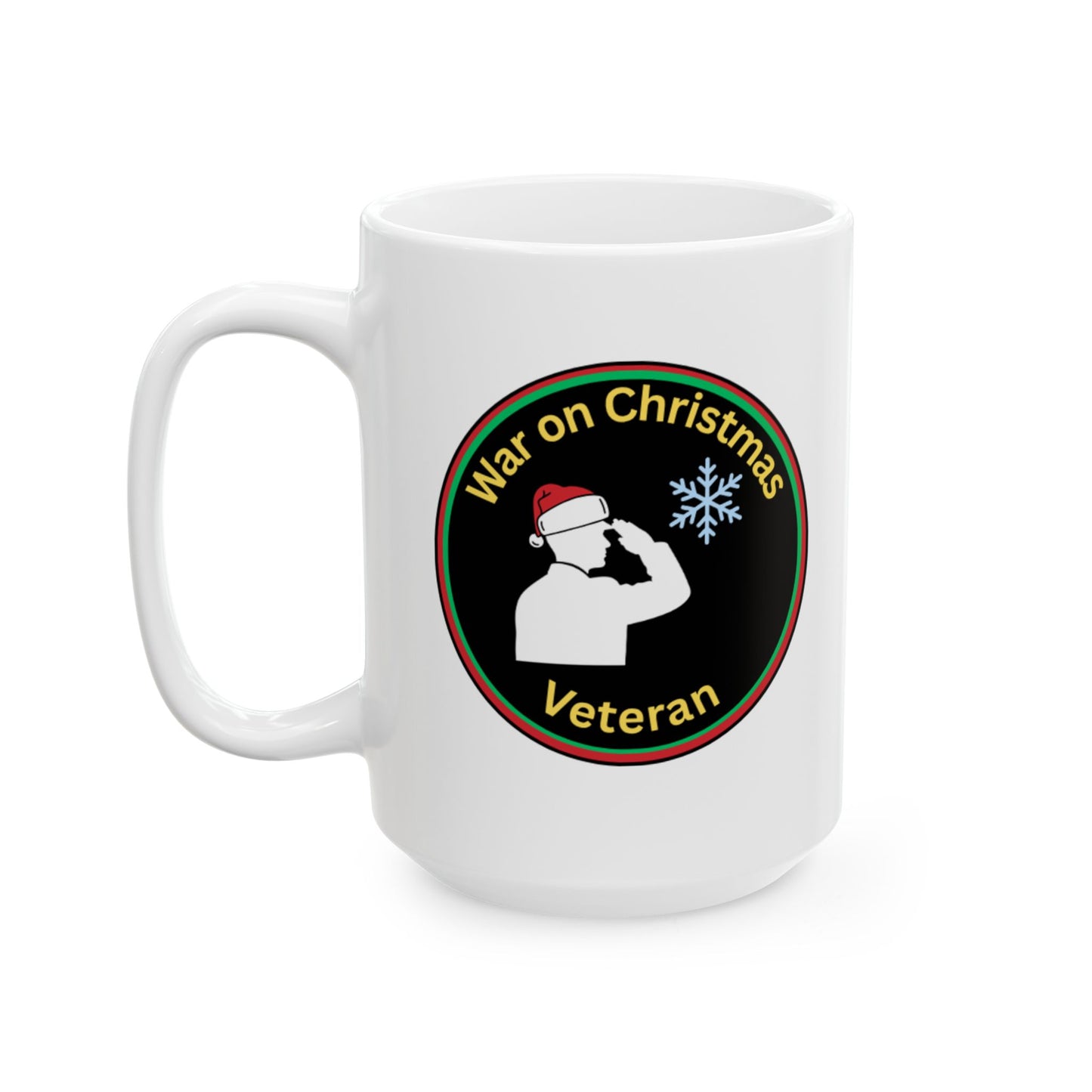 “War on Christmas Veteran” Parody Mug- White