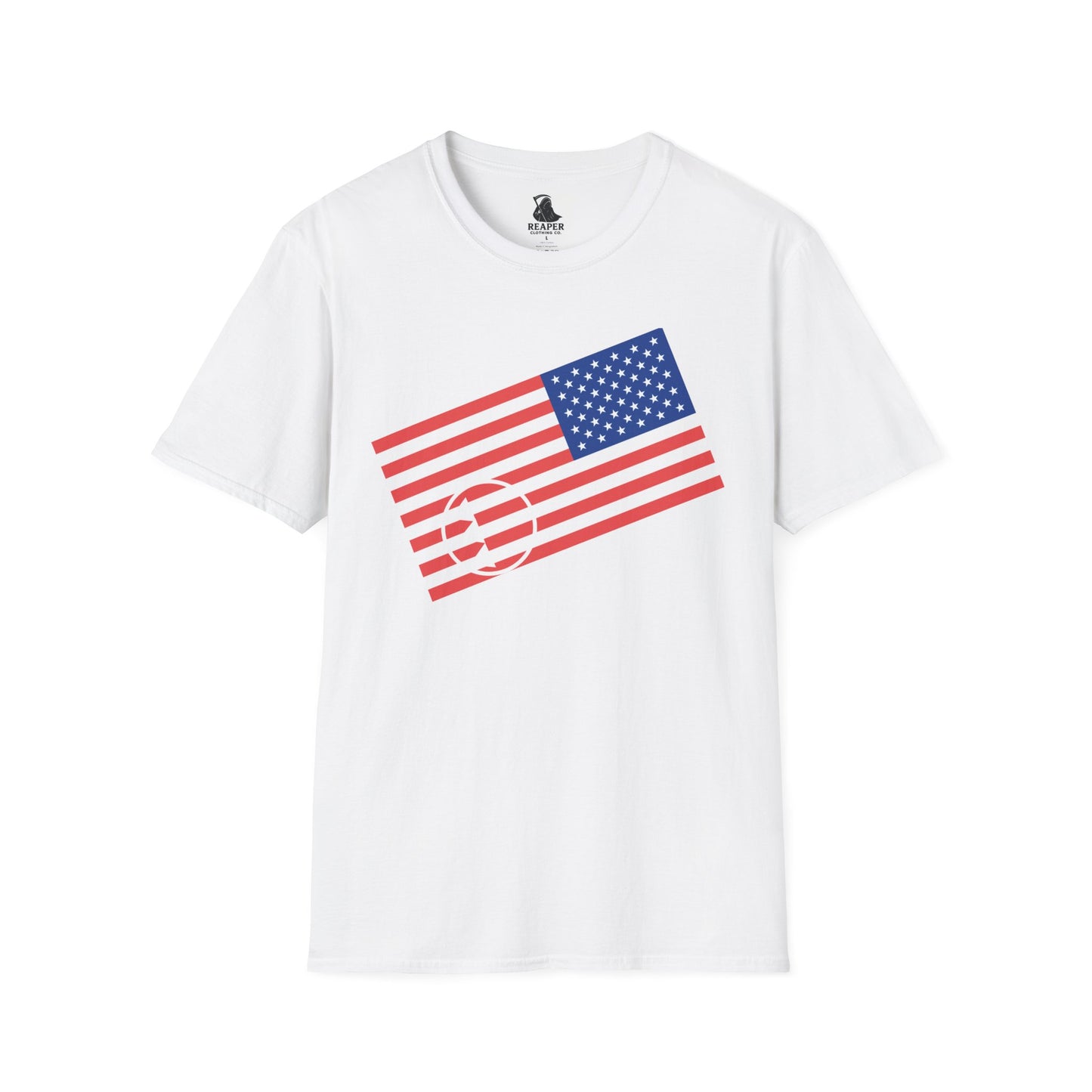 Unisex Antifascist USA Flag short-sleeve T-Shirt