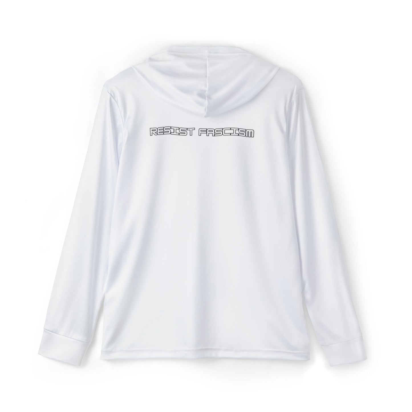Unisex Pride Flag "Triggered" Performance Hoodie- White