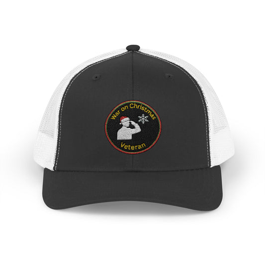 "War on Christmas Veteran" Parody Trucker Hat