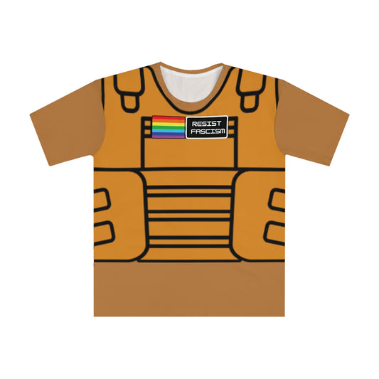 Unisex Tan Tactical Vest T-Shirt- Tan