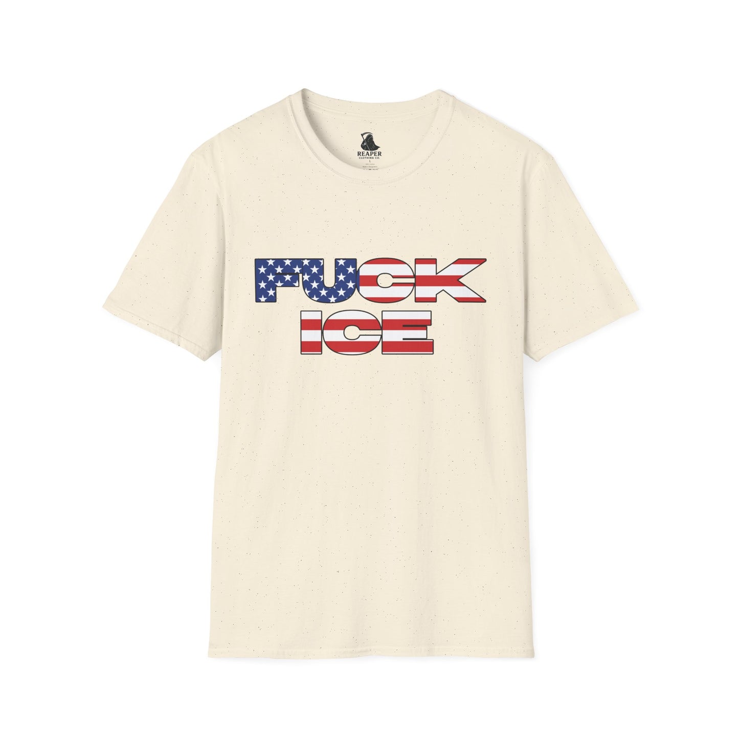 Unisex F**K ICE T-shirt- USA Flag