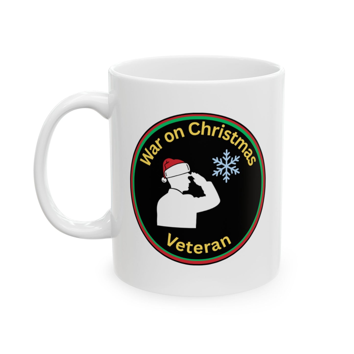 “War on Christmas Veteran” Parody Mug- White