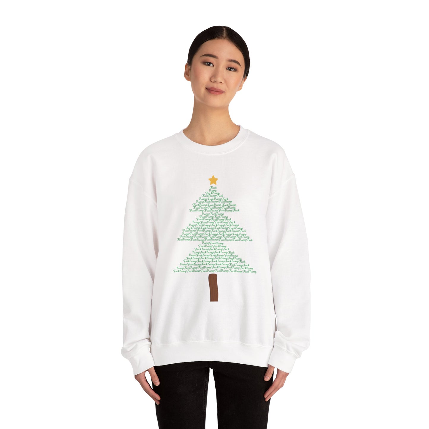 F*** Trump Christmas Tree Sweatshirt