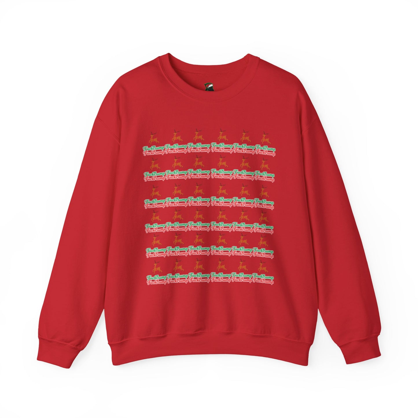 F*** Trump Pattern Christmas Holiday Sweatshirt