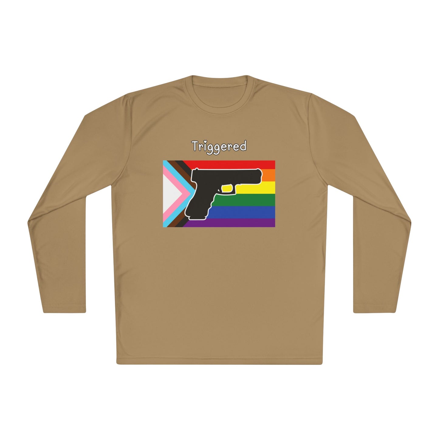 Unisex Pride "Triggered" Performance Long Sleeve Tee
