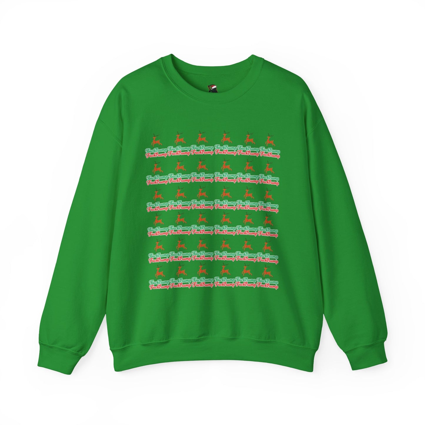 F*** Trump Pattern Christmas Holiday Sweatshirt
