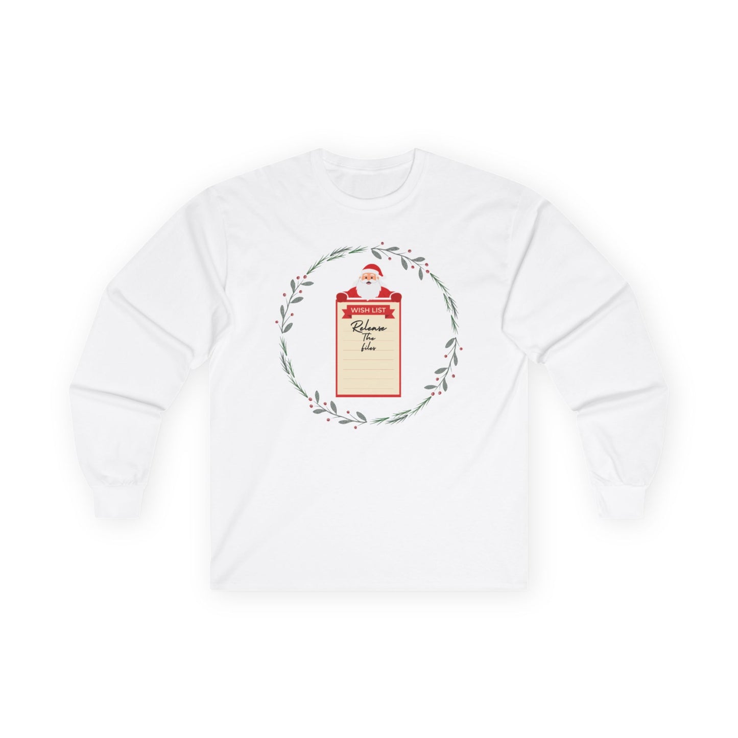 Release the Files Holiday Santa Long Sleeve Tee