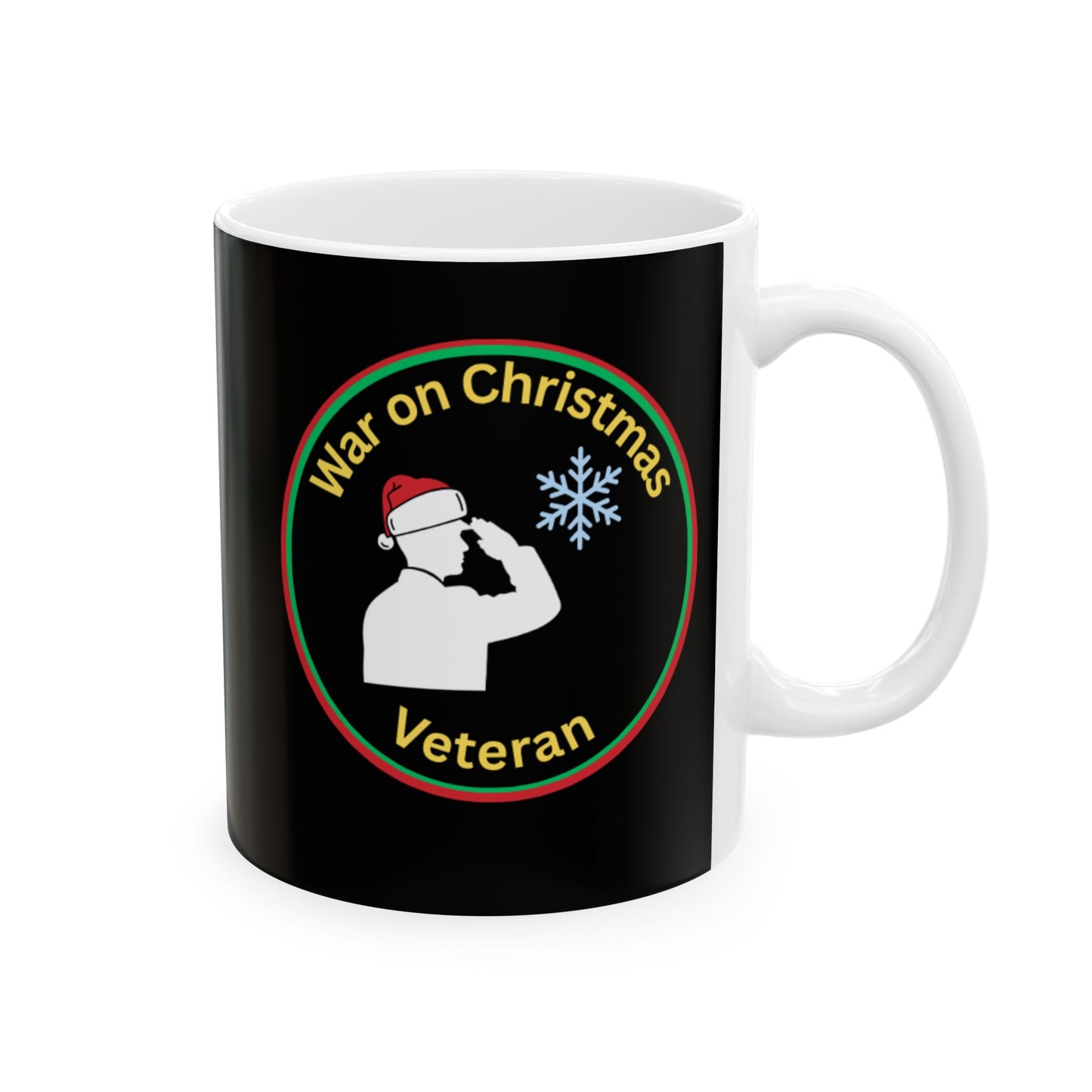 “War on Christmas Veteran” Parody Mug- Black