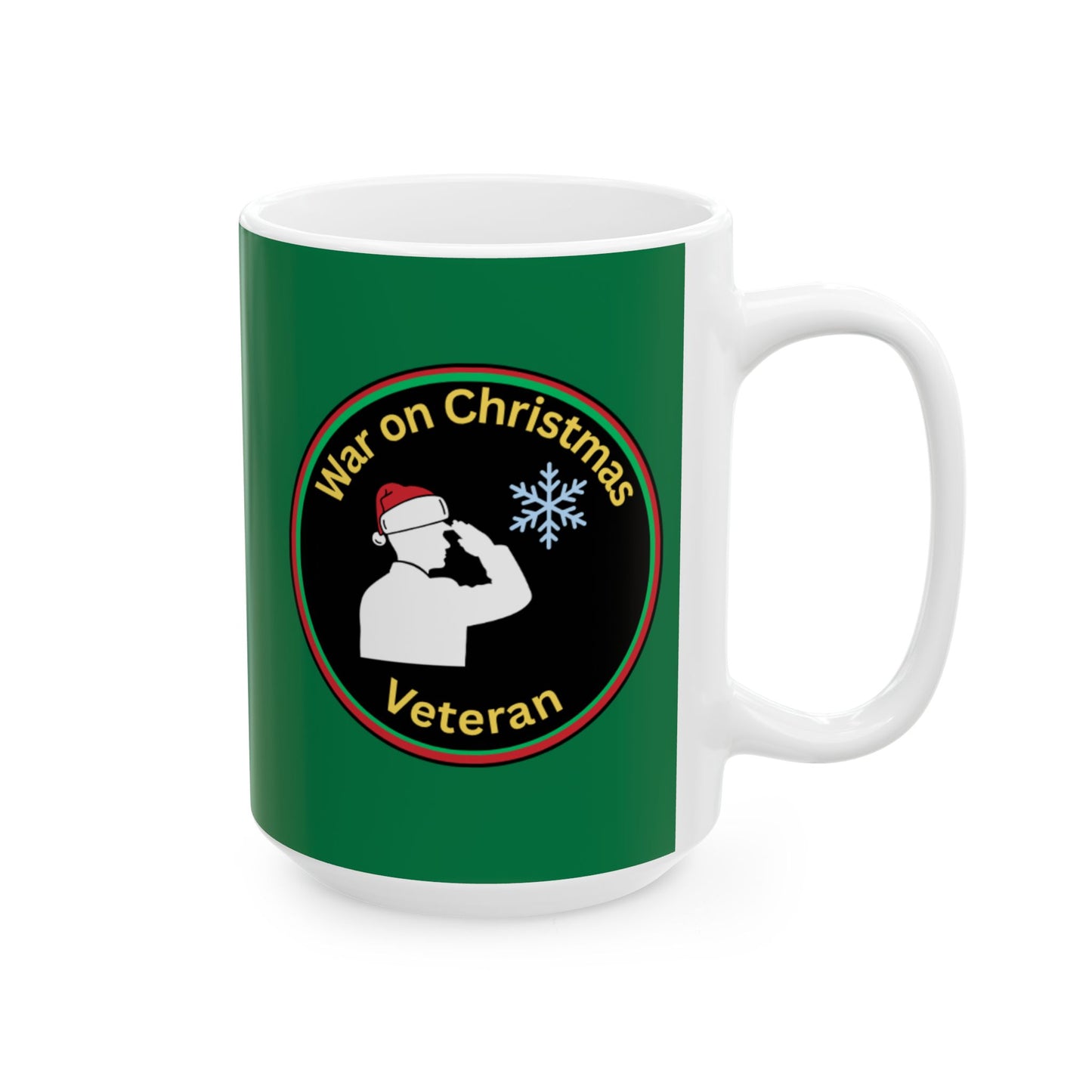 “War on Christmas Veteran” Parody Mug- Green