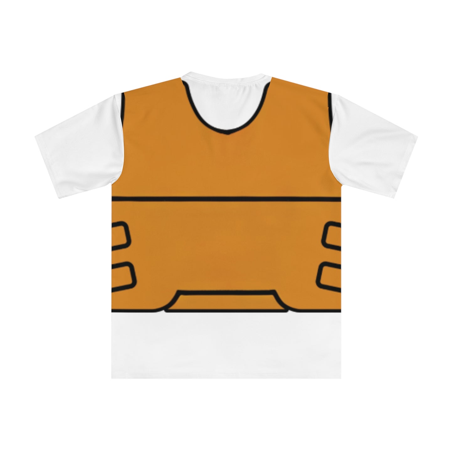 Unisex Tan Tactical Vest T-Shirt- White