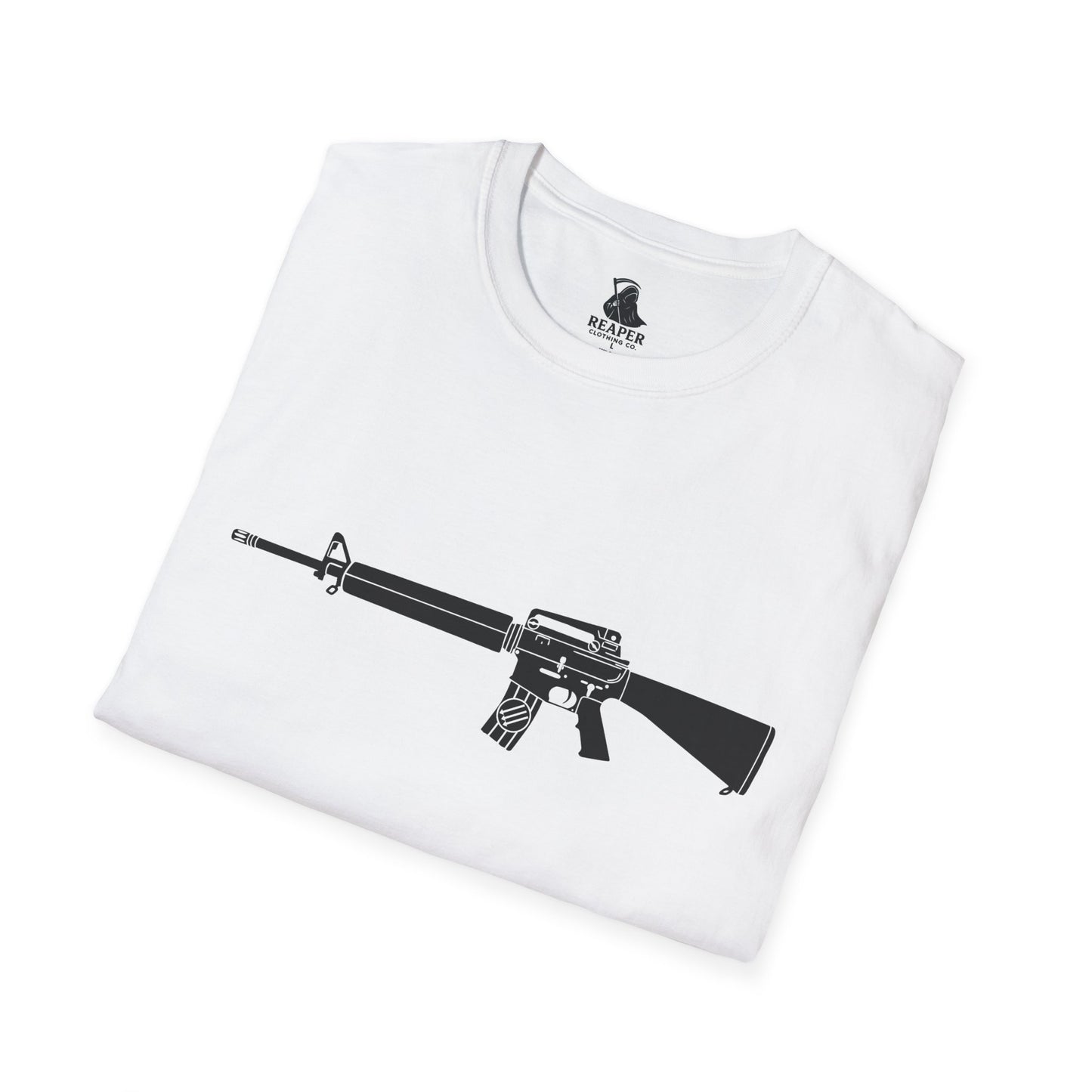 Unisex Antifascist Rifle T-shirt (Horizontal)