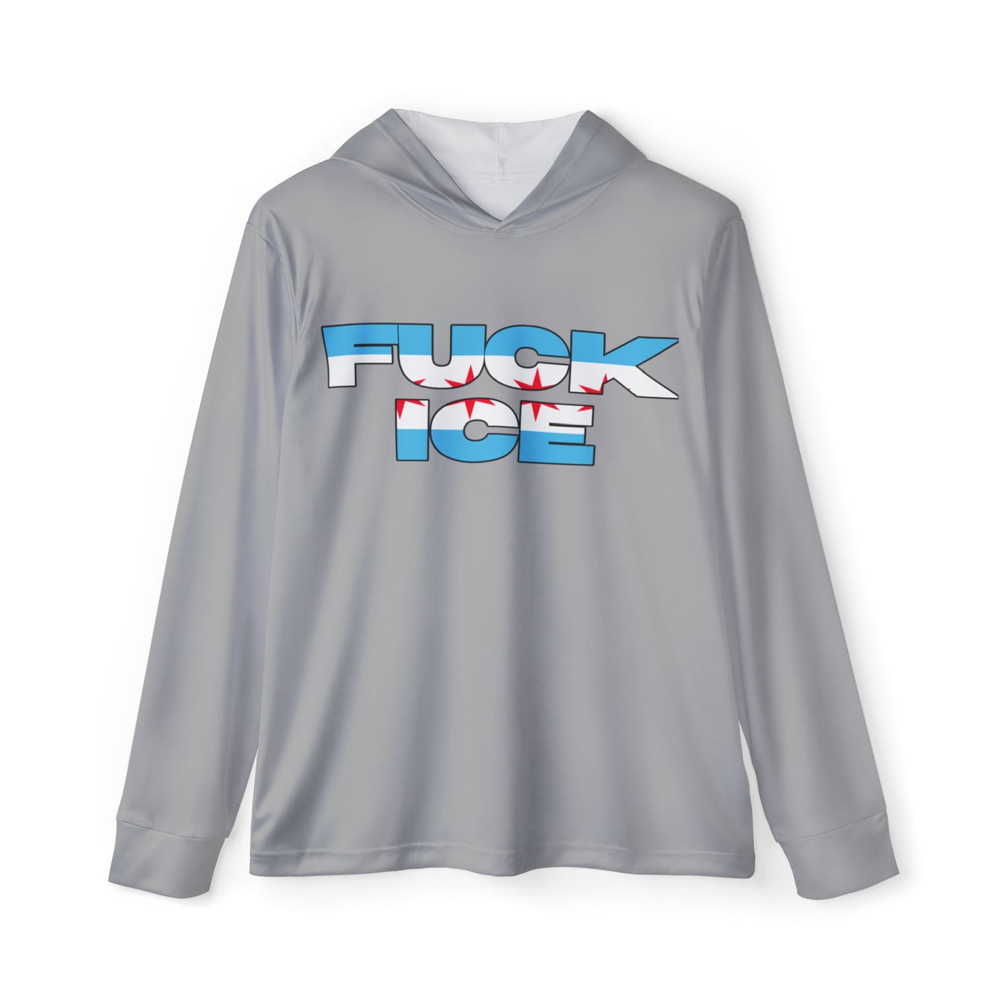 F**K ICE Unisex Performance Hoodie- Chicago Flag